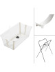 Baignoire bébé pliable Flexi Bath "Beige Sable" + Hamac + Support