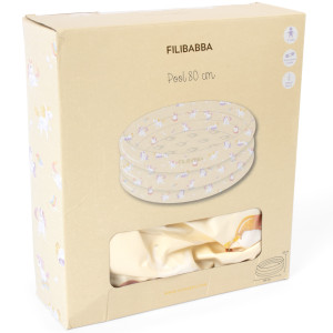 Piscine gonflable enfant Alfie "La plage des Licornes" (80 cm) Filibabba