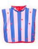 Poncho de plage microfibre enfant "Cerise" (1-6 ans)