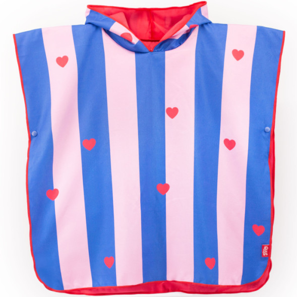 Poncho de plage microfibre enfant "Cerise" (1-6 ans)