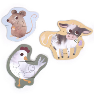 Jeu "Mes premiers puzzles à la ferme" (3-5 ans) Filibabba