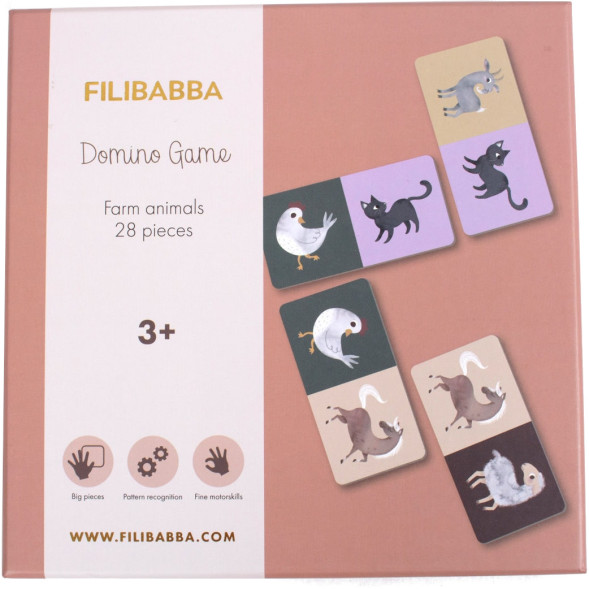 Jeu Domino "Animaux de la ferme" (3-5 ans) Filibabba