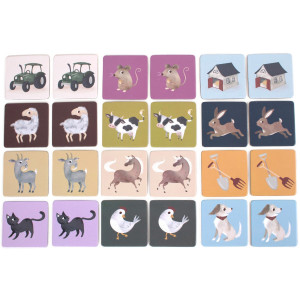 Jeu Memory "Animaux de la ferme" (3-6 ans) Filibabba