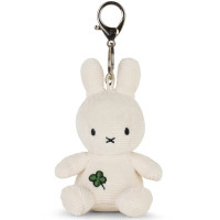 Porte-clés Miffy en velours côtelé "Trèfle"