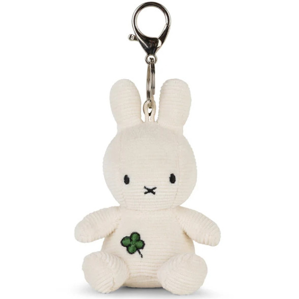 Porte-clés Miffy en velours côtelé "Trèfle"