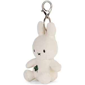 Porte-clés peluche Miffy en velours côtelé "Trèfle" 