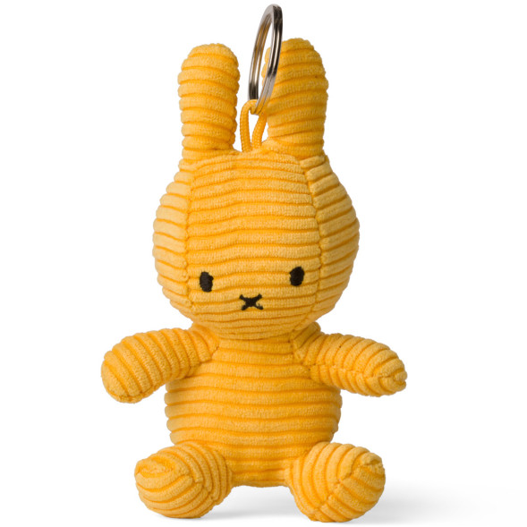 Porte-clés peluche Miffy en velours côtelé "Jaune"