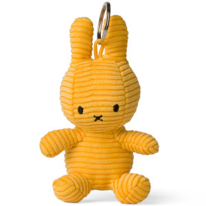 Porte-clés peluche Miffy en velours côtelé "Jaune" Bon Ton Toys