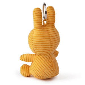 Porte-clés peluche Miffy en velours côtelé "Jaune" Bon Ton Toys