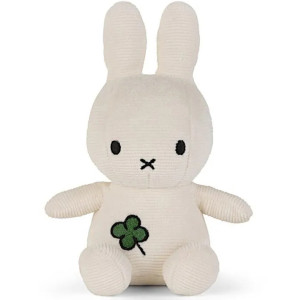 Peluche Miffy en velours côtelé  (18 cm) "Trèfle" BOn ton Toys
