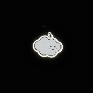 Porte-clé réfléchissant Lumibuddy "Nuage" Rainette