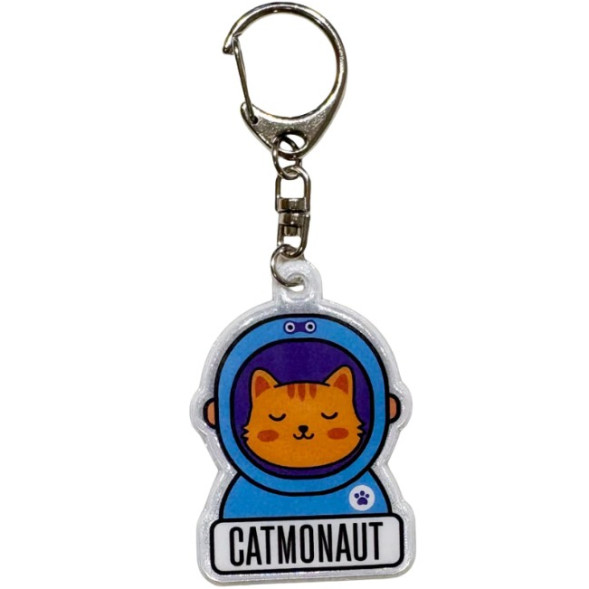 Porte-clé réfléchissant Lumibuddy "Chatstonaute"