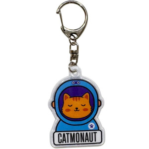 Porte-clé réfléchissant Lumibuddy "Chatstonaute" Rainette