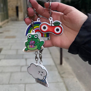 Porte-clé réfléchissant Lumibuddy "Chatstonaute" Rainette