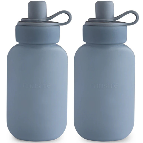 Gourdes Compote en silicone "Bleu" (x2)