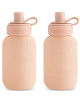 Gourdes Compote en silicone "Rose Blush" (x2)