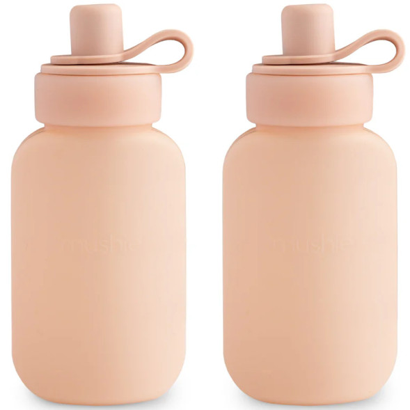 Gourdes Compote en silicone "Rose Blush" (x2)