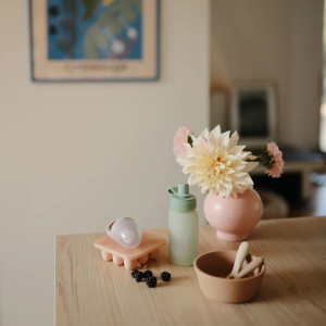 Gourdes Compote en silicone "Rose Blush" (x2)