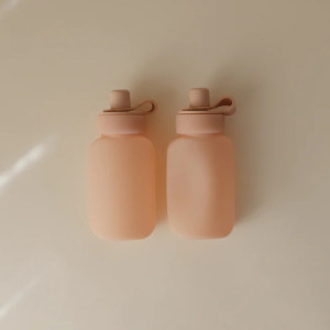 Gourdes Compote en silicone "Rose Blush" (x2)