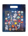 Livre de stickers réutilisables "L' Espace" 