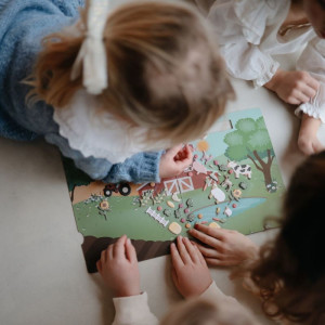 Livre de stickers réutilisables "La Ferme" Mushie