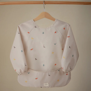 Bavoir manches longues imperméable (6-24 mois) "Dinos" Mushie