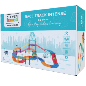 Kit circuit magnétique "Race Track Intense" (65 pièces) Cleverclixx