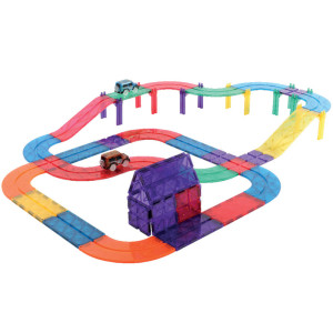 Kit circuit magnétique "Race Track Intense" (65 pièces) Cleverclixx