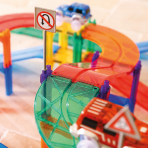 Kit circuit magnétique "Race Track Intense" (65 pièces) Cleverclixx