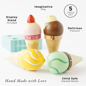 Set de Glaces en cornets en bois (3 ans et +) Le Toy Van