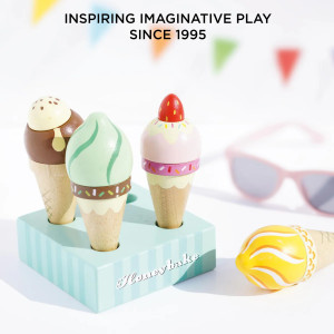 Set de Glaces en cornets en bois (3 ans et +) Le Toy Van