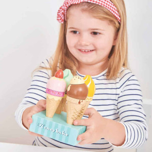 Set de Glaces en cornets en bois (3 ans et +) Le Toy Van