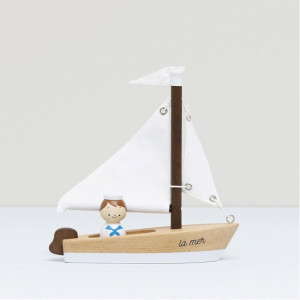 Voilier et son capitaine en bois (3 ans et +) Le Toy Van