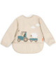Bavoir manches longues imperméable (6-18 mois) "Tiny Farm Sable"