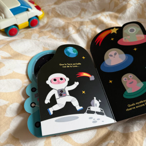 Livre bébé imagier en carton "L'Espace" (0-3 ans)