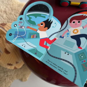 Livre bébé imagier en carton "L'Espace" (0-3 ans)