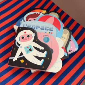 Livre bébé imagier en carton "L'Espace" (0-3 ans)