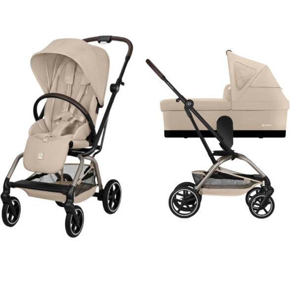  Poussette Eezy S Twist +2 "Almond Beige" (2026) + Nacelle S