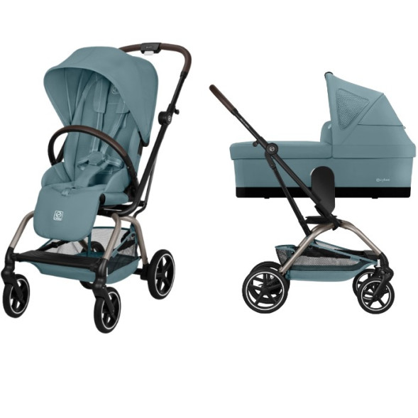  Poussette Eezy S Twist +2 "Stormy Blue" (2026) + Nacelle S
