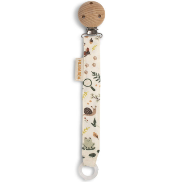 Attache-tétine en coton bio "Little Wonders"