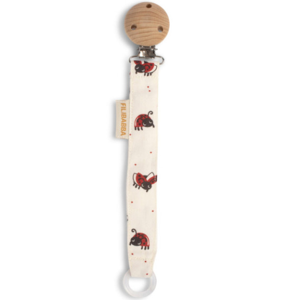 Attache-tétine en coton bio "Lucky"
