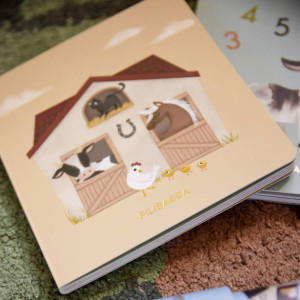 Livre bébé "Ferme Magique" (1-3 ans) Filibabba