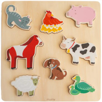 Puzzle enfant en bois "La Ferme" (3 ans et +)