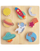 Puzzle enfant en bois "L'espace" (3 ans et +)