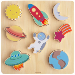Puzzle en bois "L'espace" (3 ans et +) Mushie