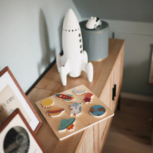 Puzzle en bois "L'espace" (3 ans et +) Mushie