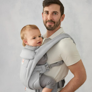 Porte-bébé Omni Deluxe Coton "Pearl Grey" ERgobaby