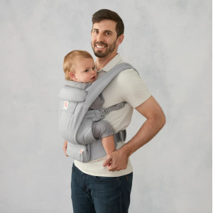 Porte-bébé Omni Deluxe Coton "Pearl Grey" ERgobaby