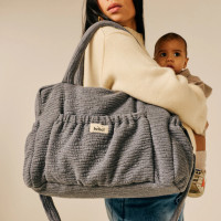 Sac à langer Comme un bonbon en jersey matelassé Capsule "Wavy Gris"