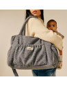 Sac à langer Comme un bonbon en jersey matelassé Capsule "Wavy Gris"